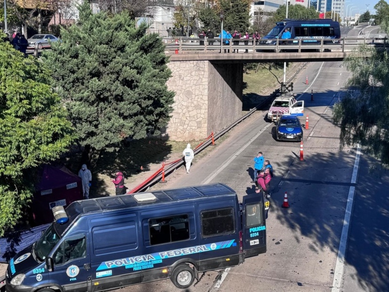 Robaron, se tirotearon con la policía y uno murió tras tirarse de un puente en la General Paz