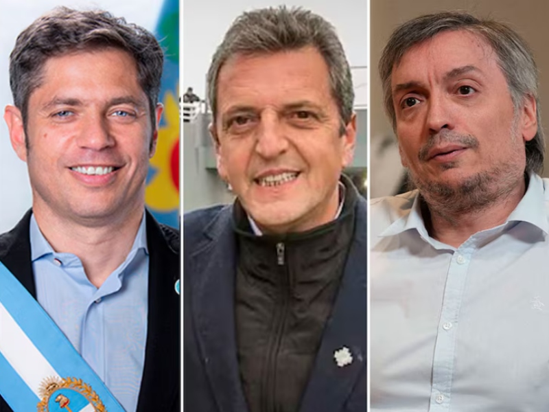 Kicillof, Massa y Máximo acordaron en La Plata presentar a los candidatos más «competitivos»