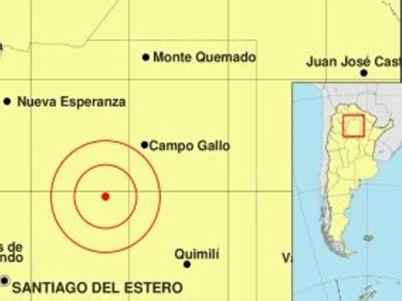 Un sismo de magnitud 5,8 se registró en la zona central de Santiago del Estero
