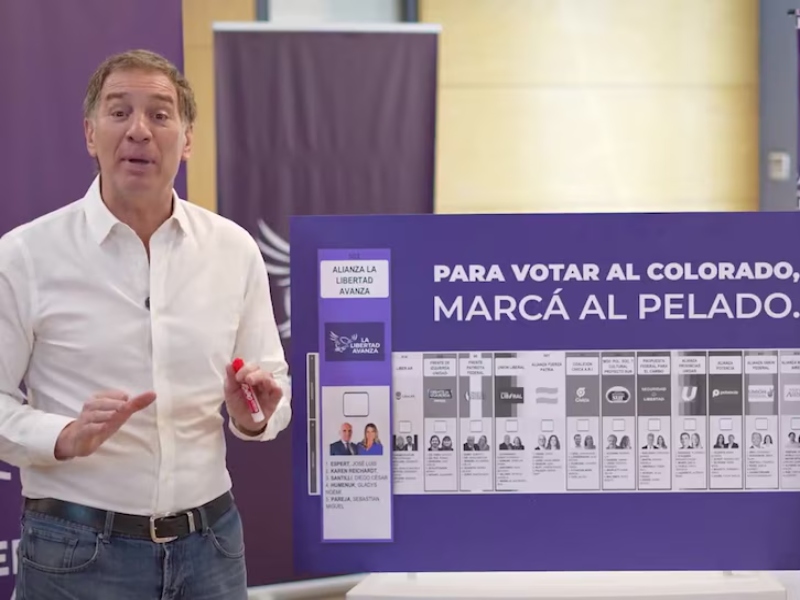 La Libertad Avanza esconde a Espert: «Para votar al colorado, marcás al pelado»