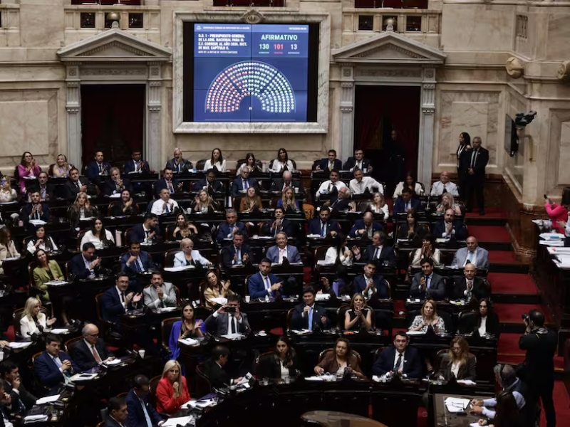 Con la nueva composición del Congreso, Diputados le dio media sanción al Presupuesto de Javier Milei