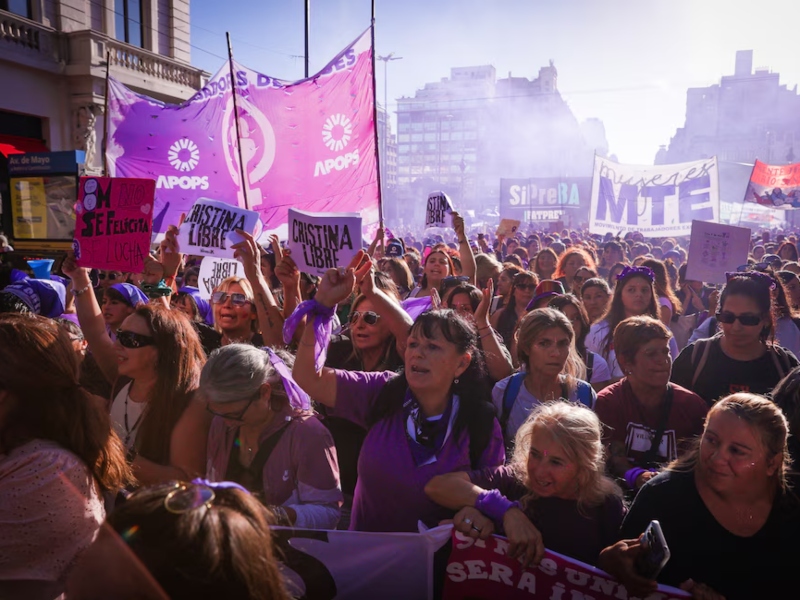Organizaciones feministas se manifestaron en todo el país por el 8M