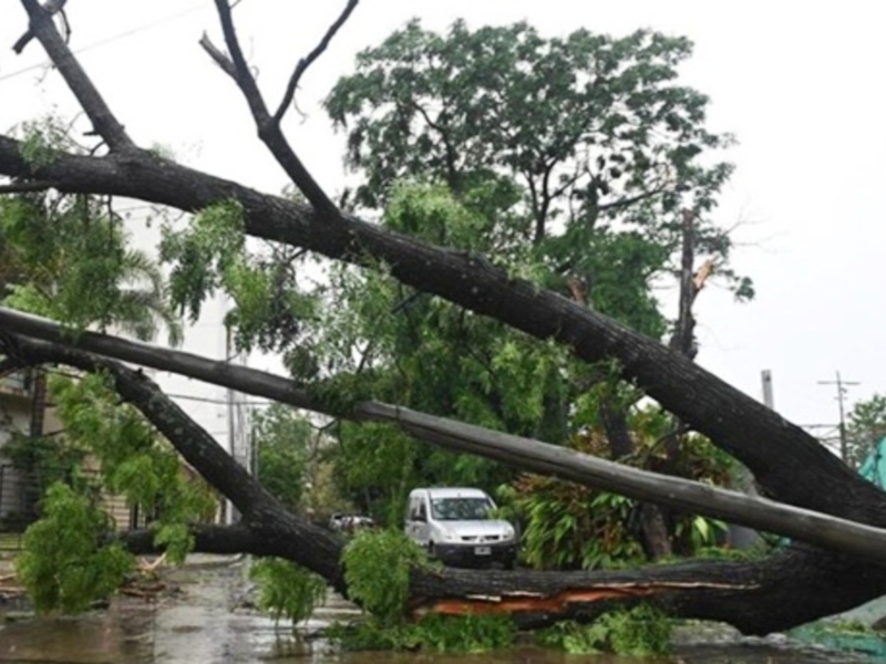 Un temporal azotó la provincia de Buenos Aires: calles anegadas, destrozos y un tornado