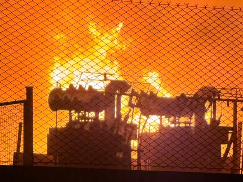 Se incendió una central eléctrica en La Plata y provocó un apagón masivo