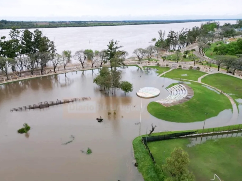 Alerta por crecida del río Uruguay en Concordia: el agua pasó los 11 metros de altura